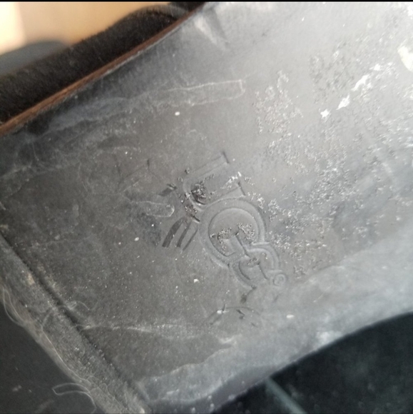 Ugg Gracen Suede Leather Black Riding Boots 8 - Picture 12 of 13